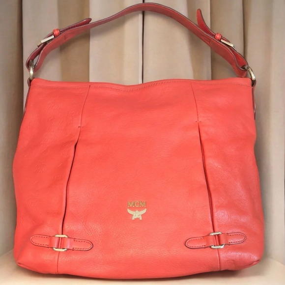MCM | Coral Visetos Leather Bag - Picture 2 of 15